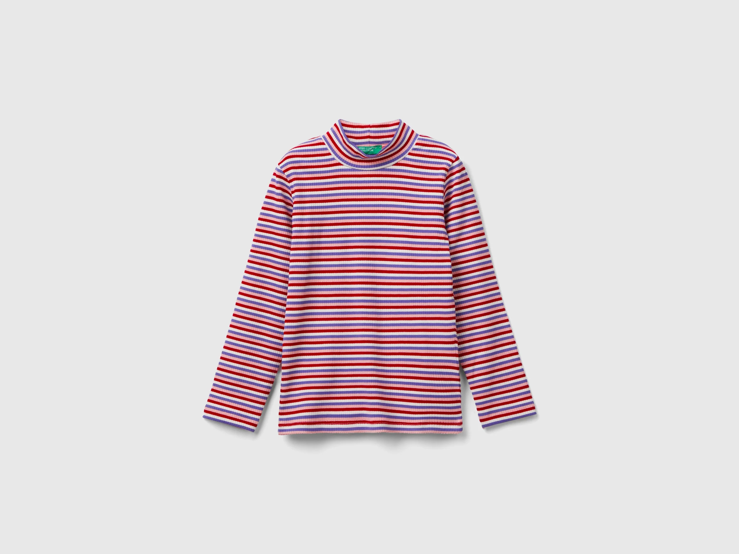 T-shirt lupetto a righe