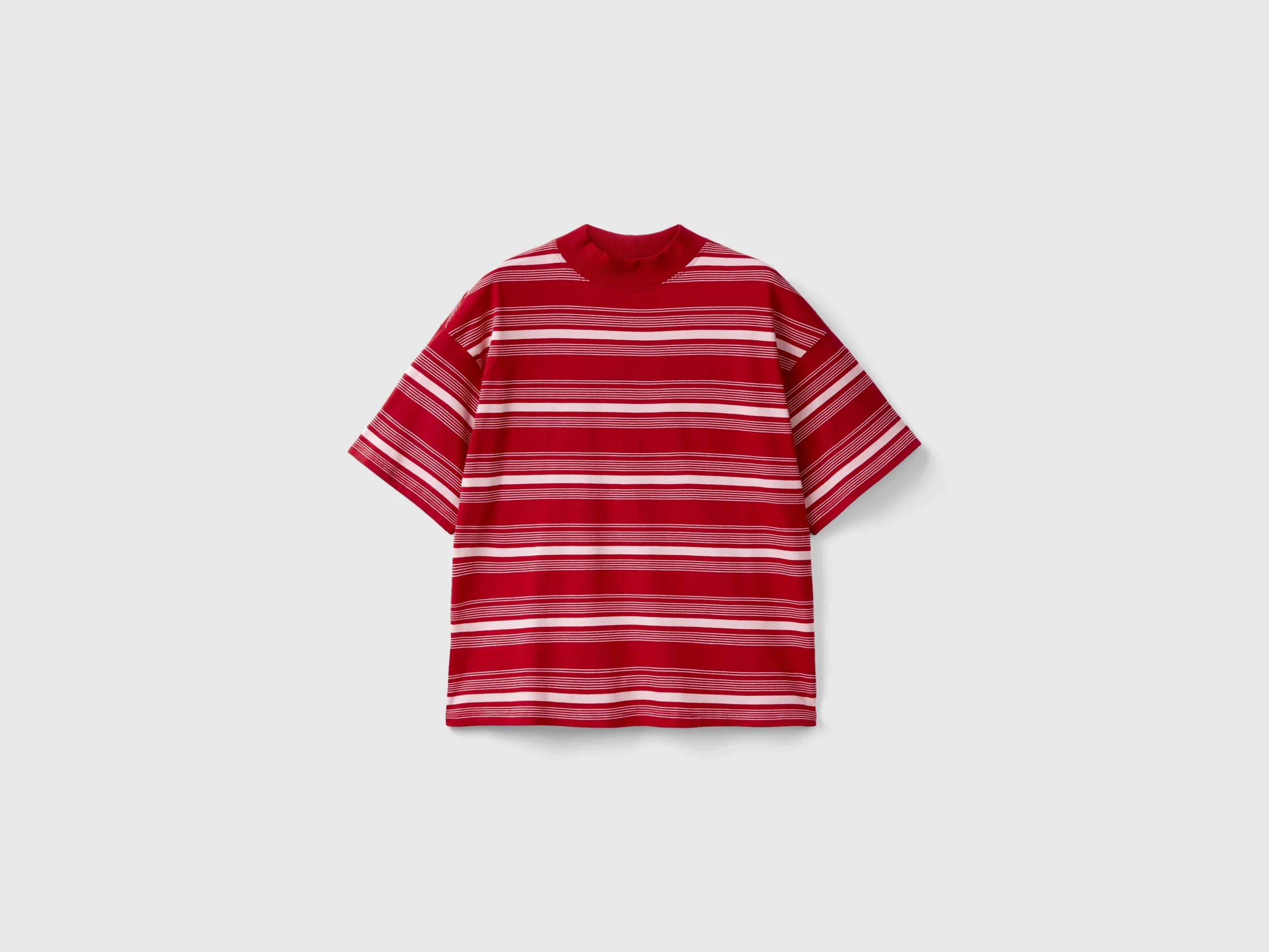 T-shirt lupetto a righe