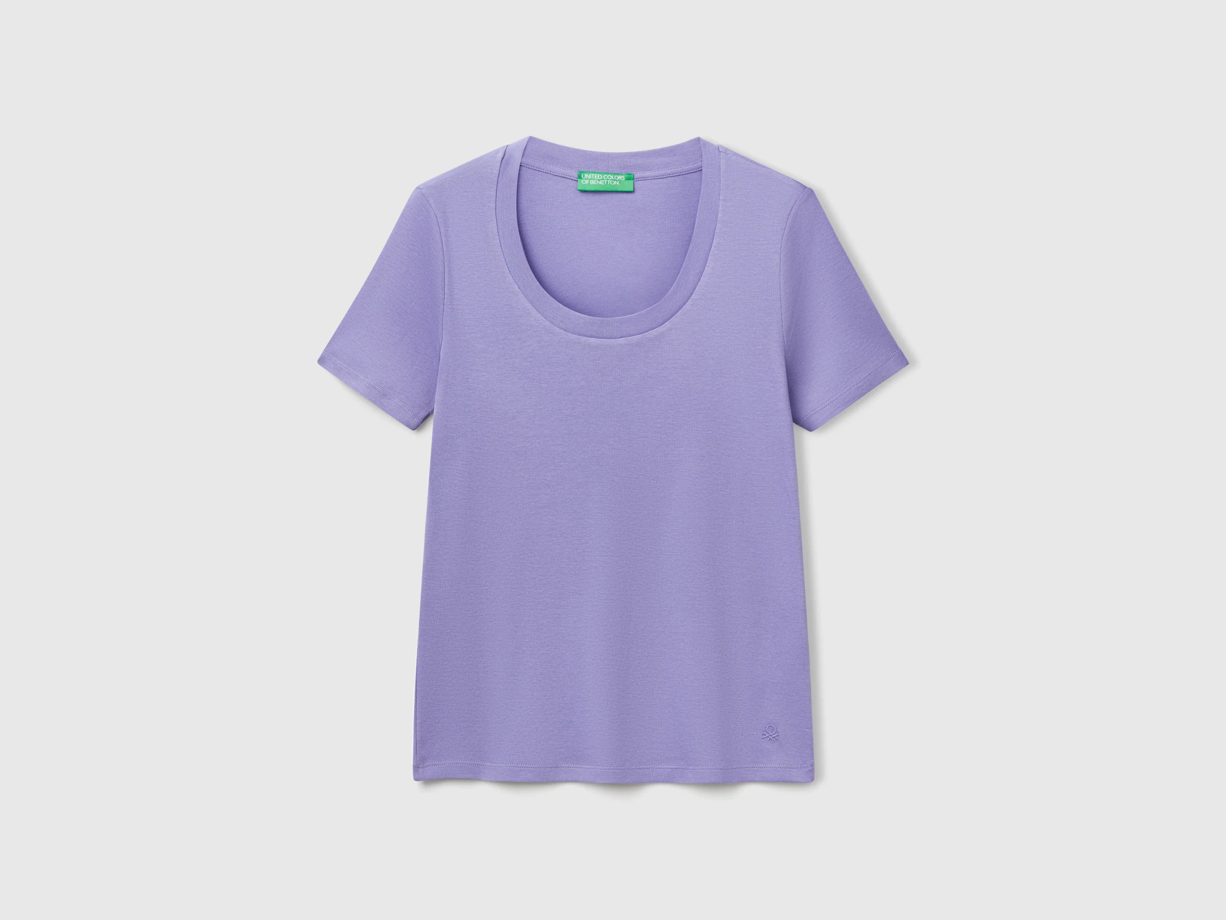 T-shirt manica corta in cotone a fibra lunga
