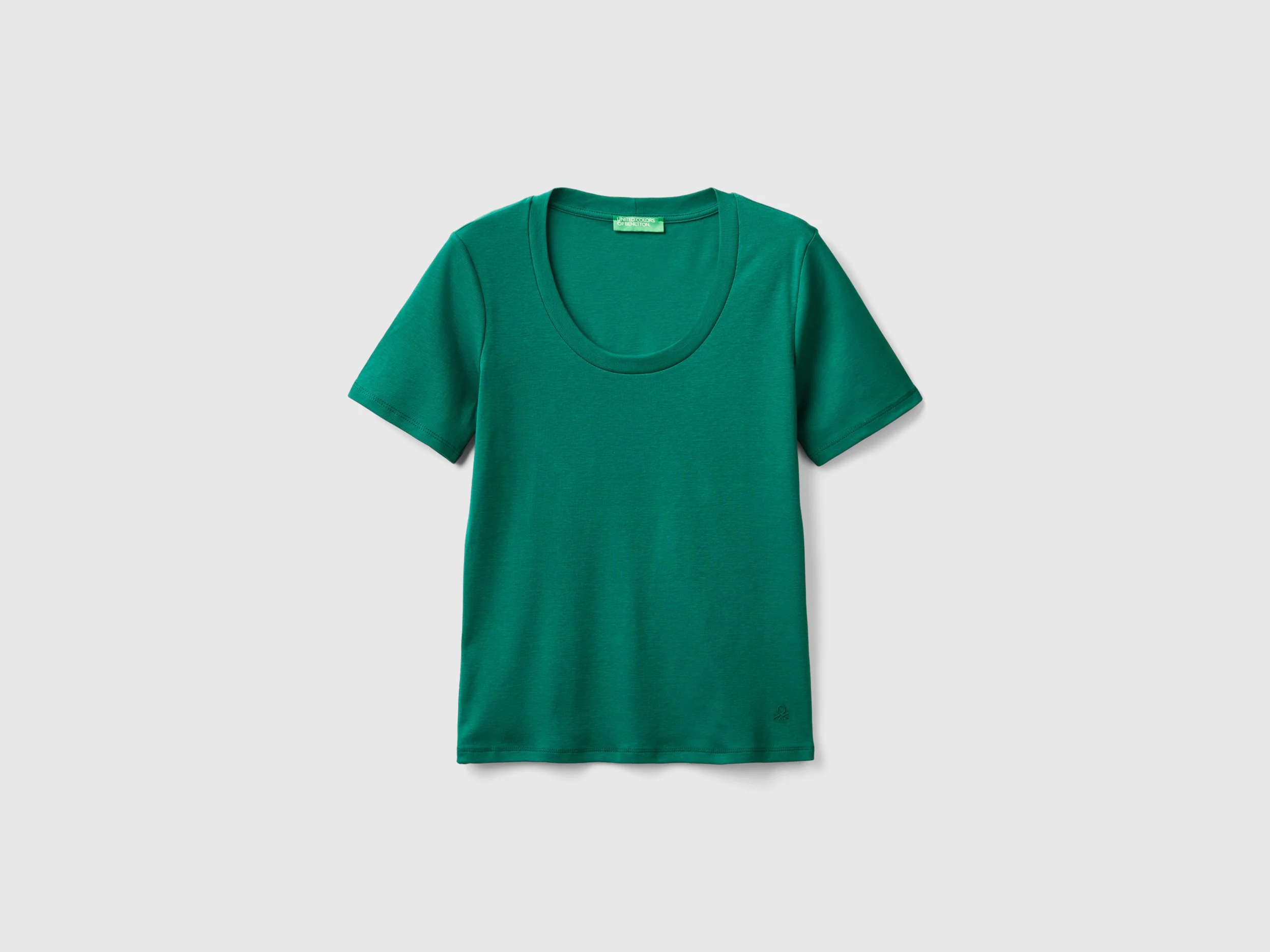 T-shirt manica corta in cotone a fibra lunga