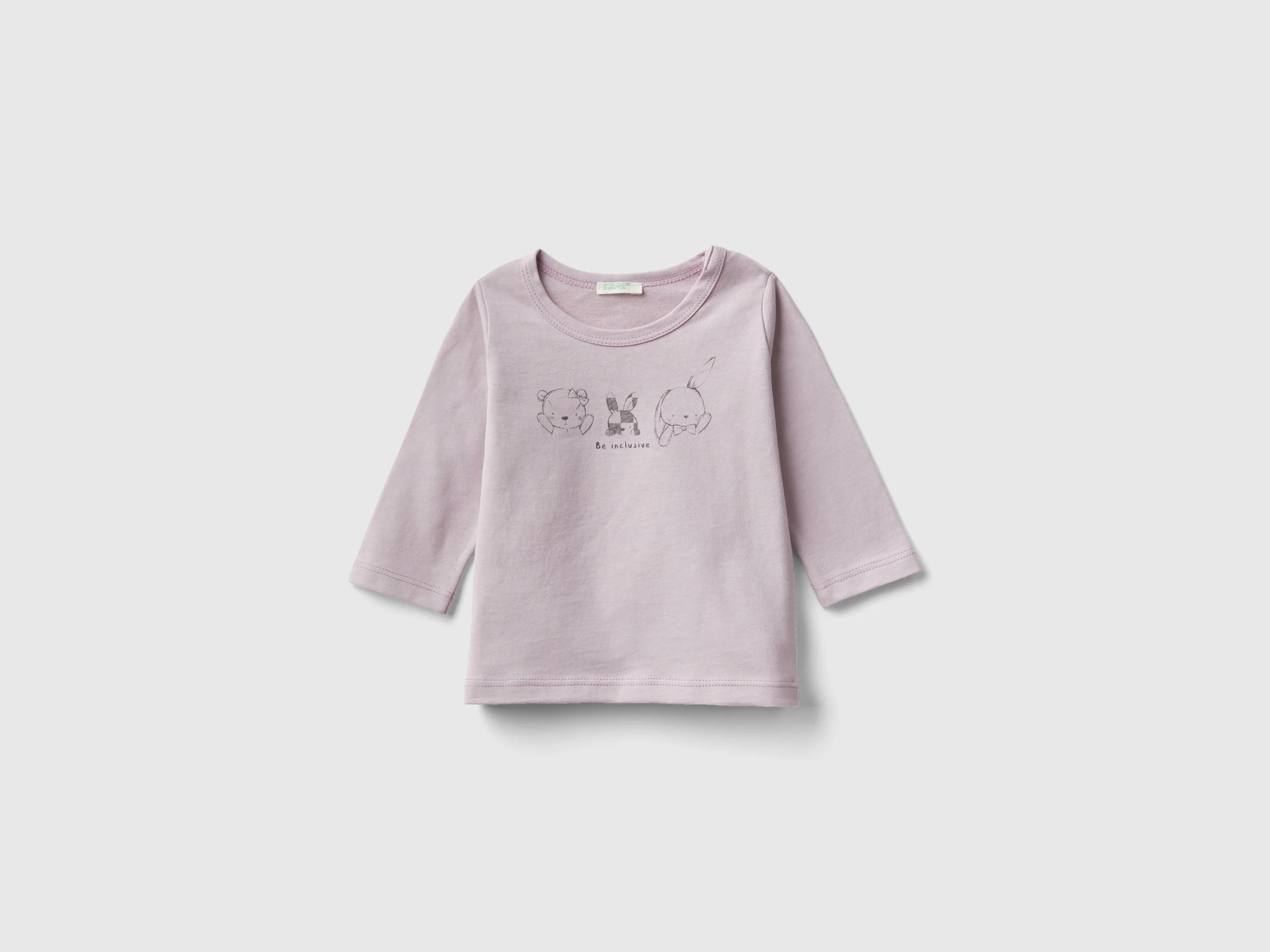 T-shirt manica lunga 100% cotone bio