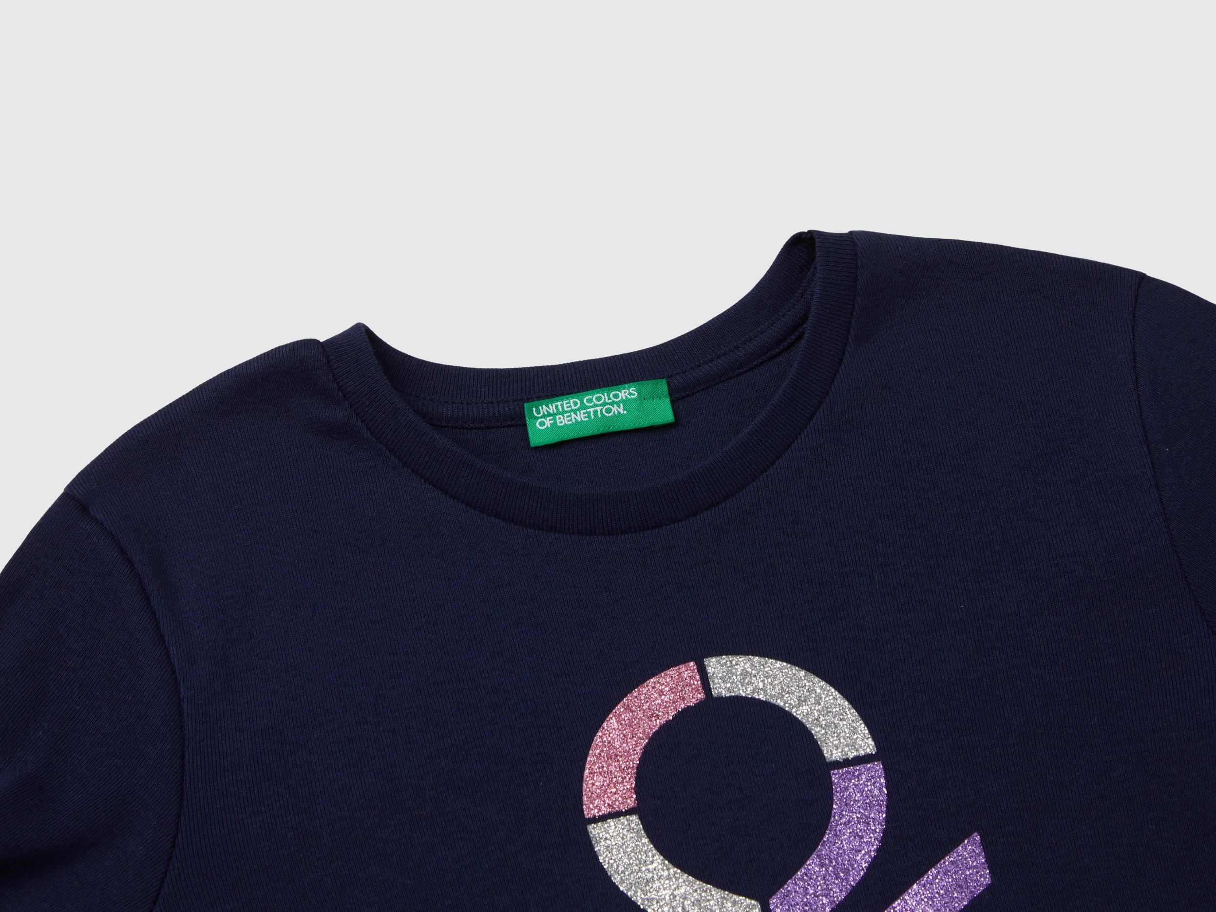 T-shirt manica lunga con stampa glitter - Image 3