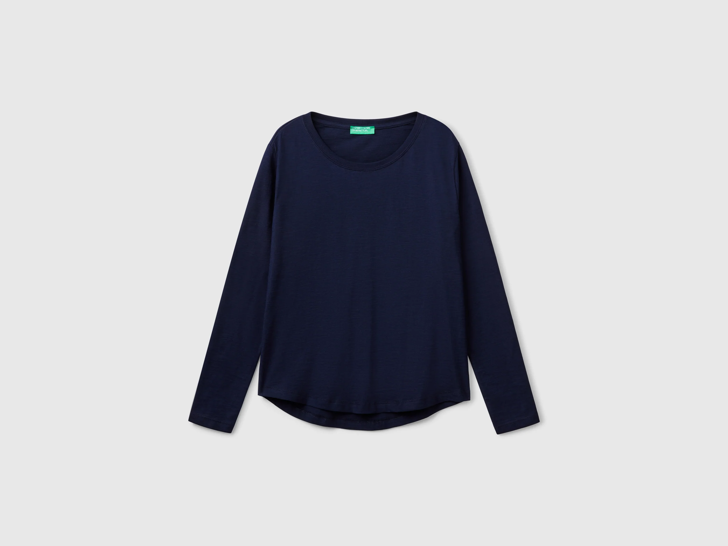 T-shirt manica lunga in cotone leggero