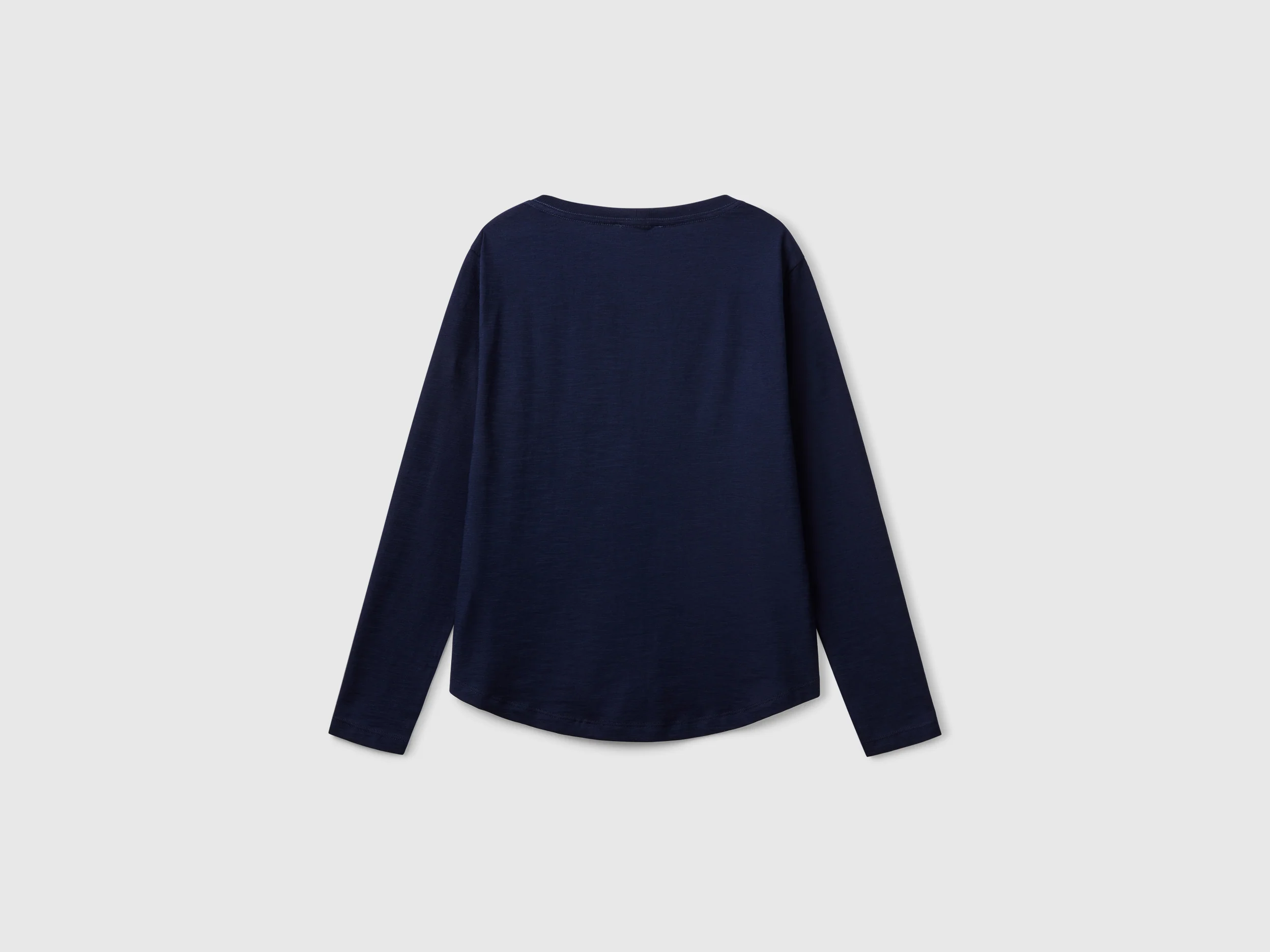 T-shirt manica lunga in cotone leggero - Image 2
