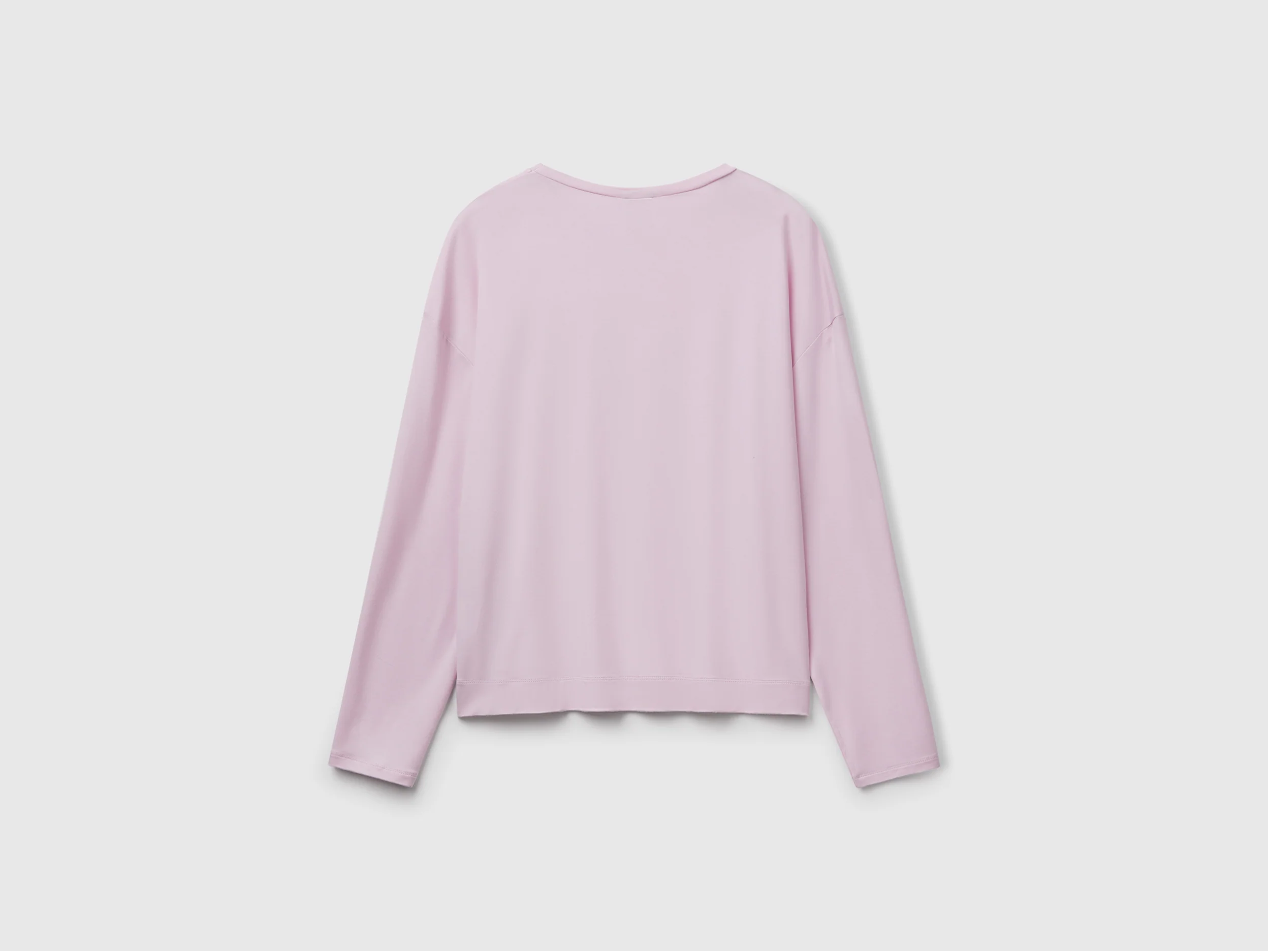T-shirt manica lunga in Modal stretch - Image 2