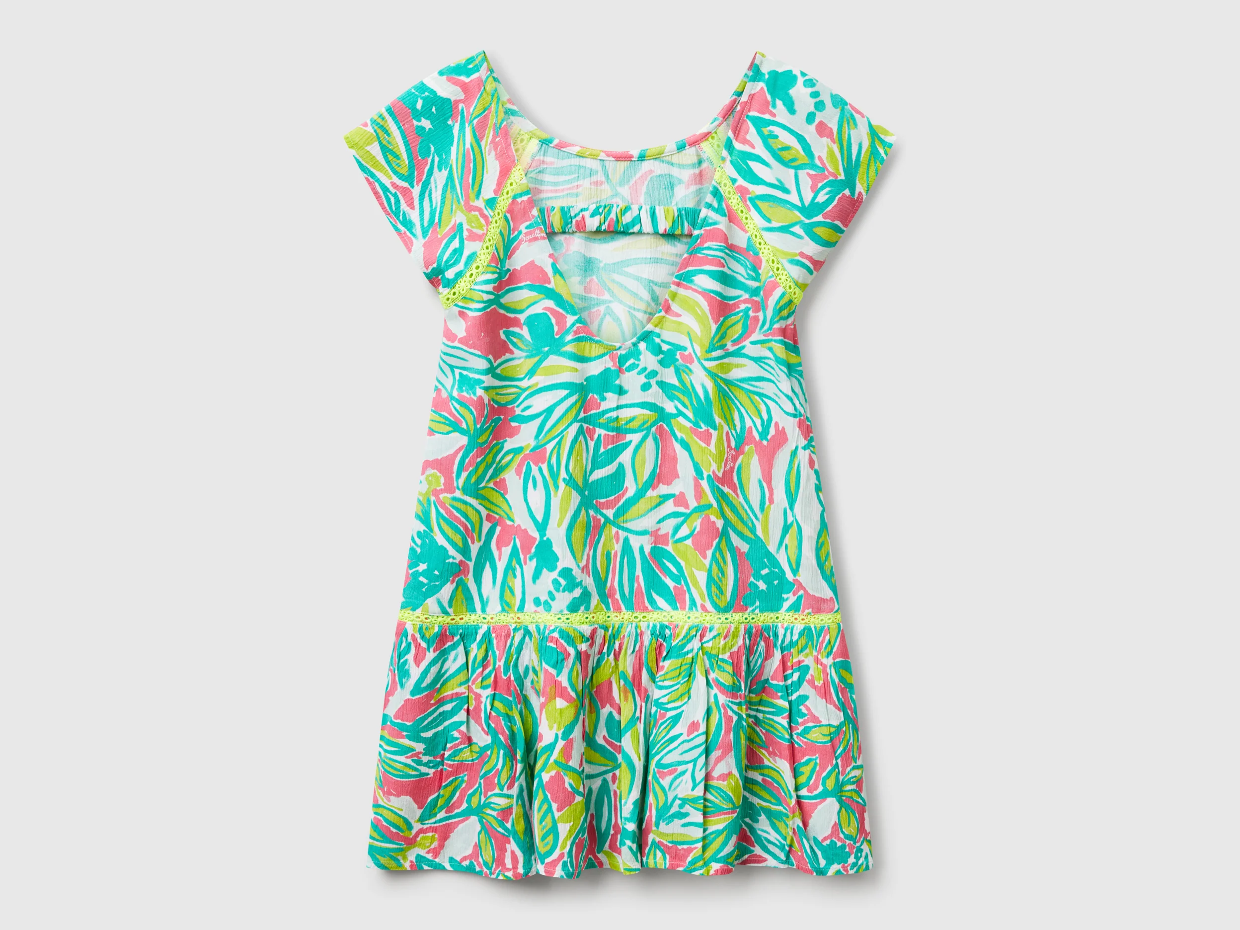 Vestito con stampa tropicale - Image 2