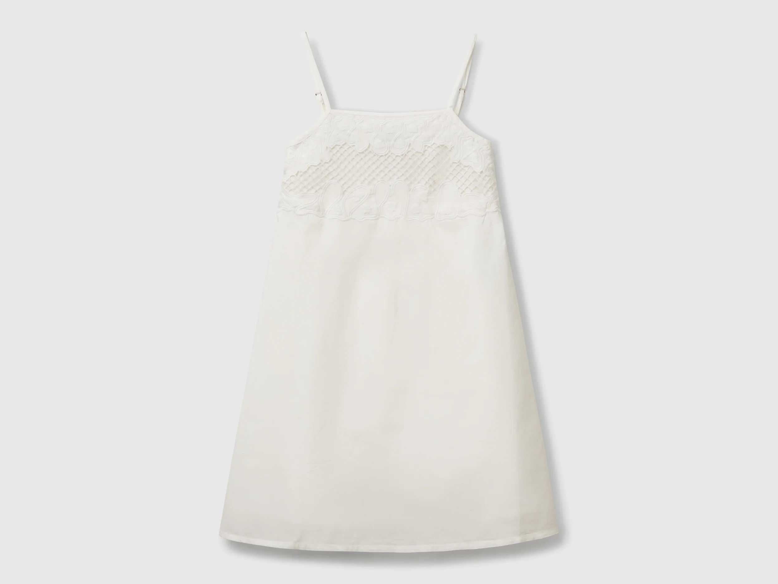 Vestito con top ricamato